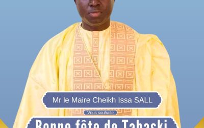 Cheikh Issa SALL, maire de la commune de Mbour et le conseil municipal adressent leurs vœux de paix et de prospérité à tous les musulmans du Sénégal et de la Oumma.